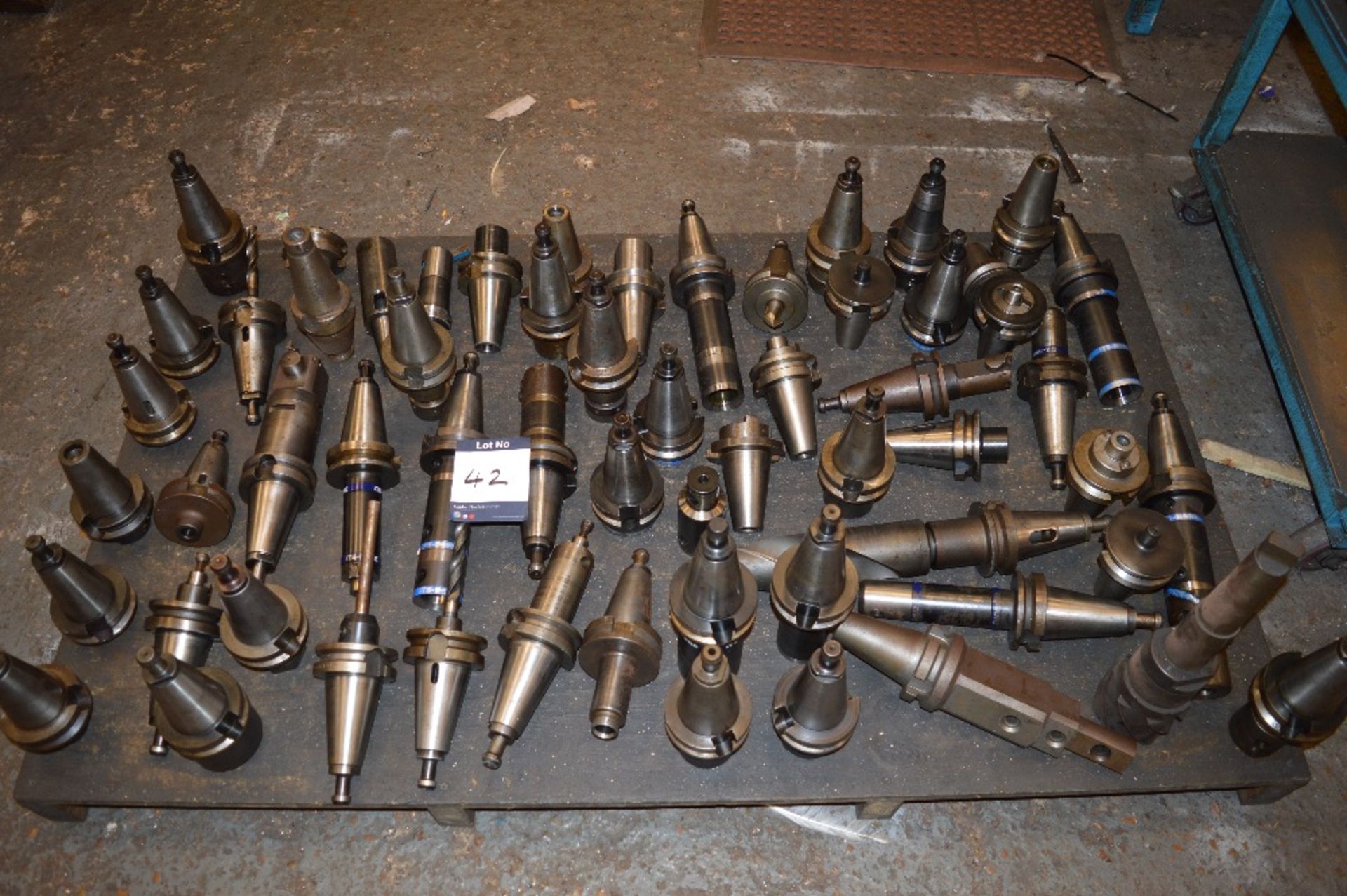 Two Pallets of Approx 100 BT50 Tool Holders with V