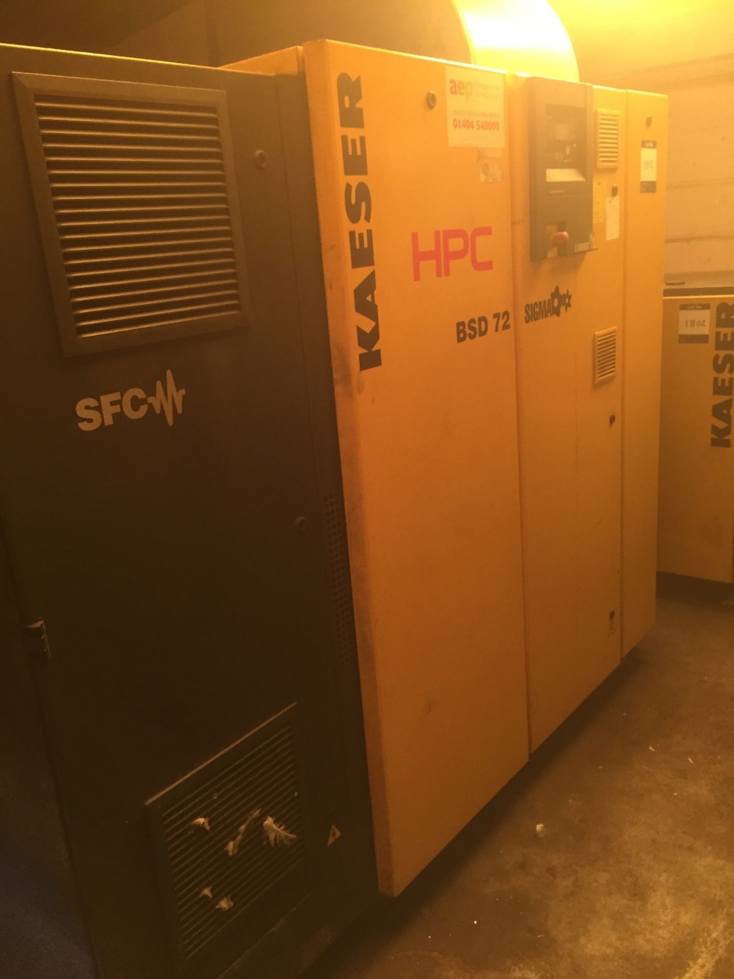 HPC Kaeser BSD 72 SFC Sigma packaged air compresso - Image 2 of 4