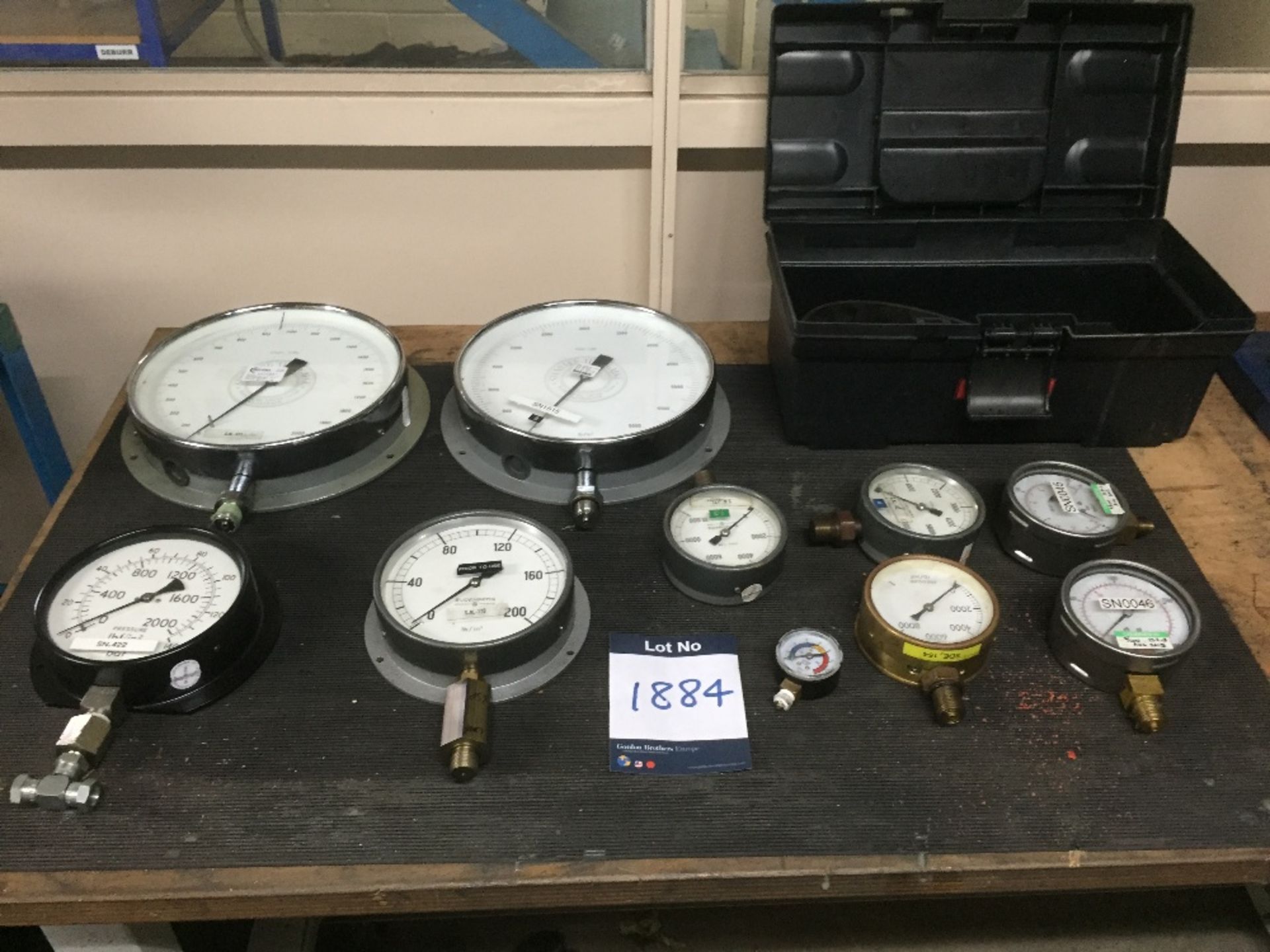 Ten various pressure gauges
(Located at Cumberland