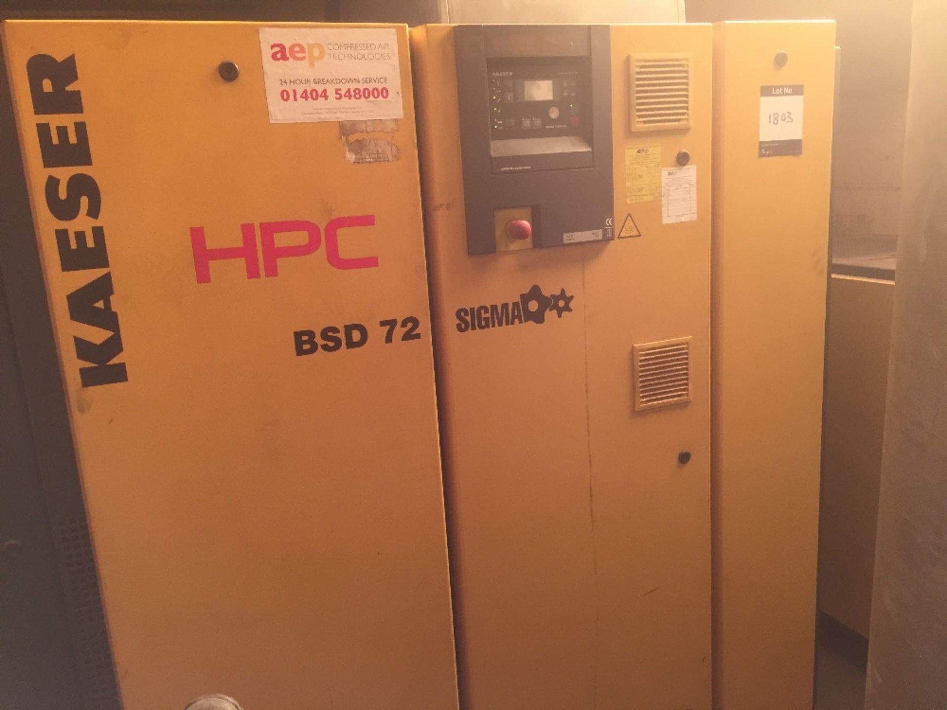 HPC Kaeser BSD 72 SFC Sigma packaged air compresso