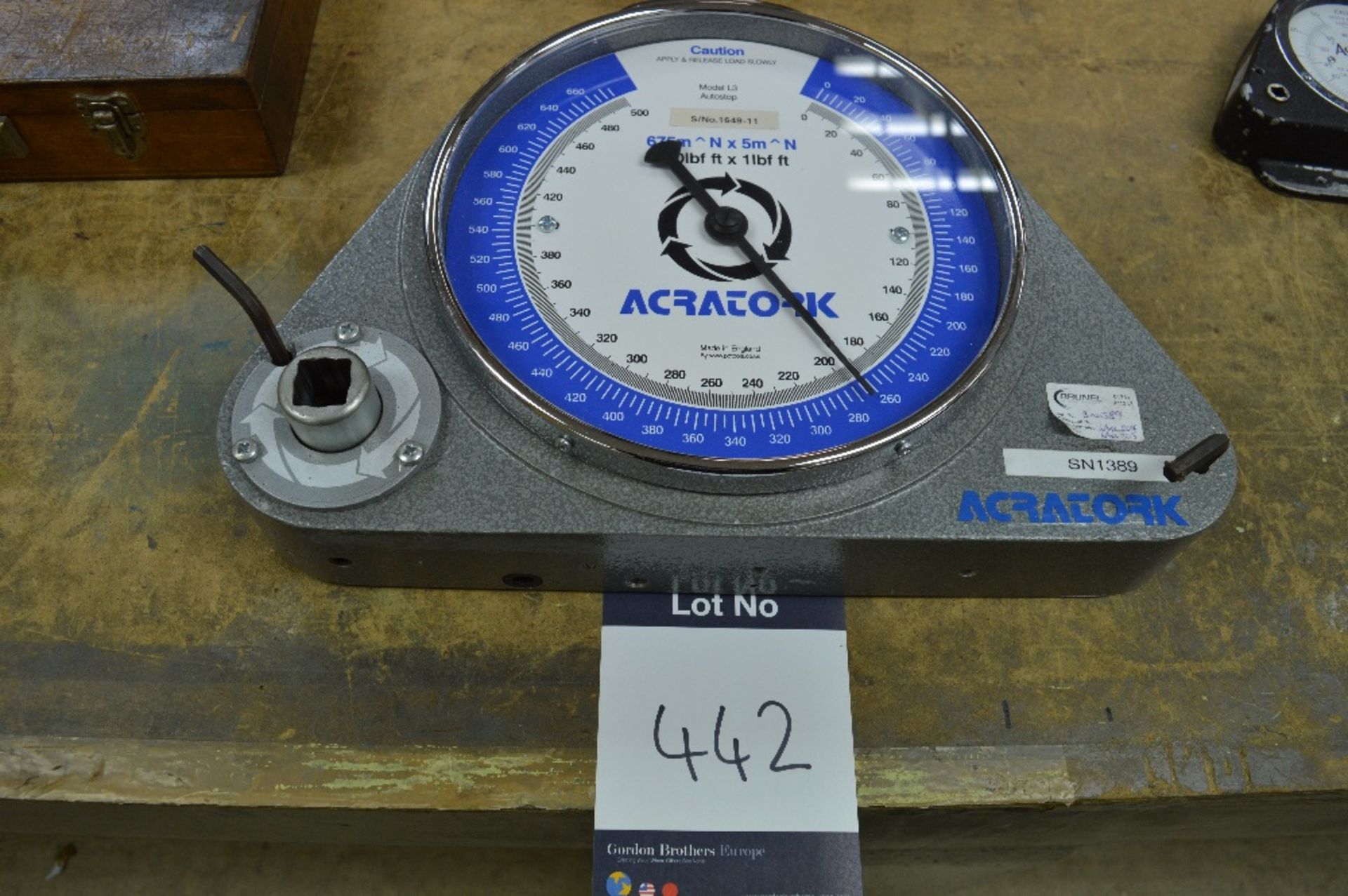 Acratork, Model: L3, Torque Gauge
Serial Number: 1