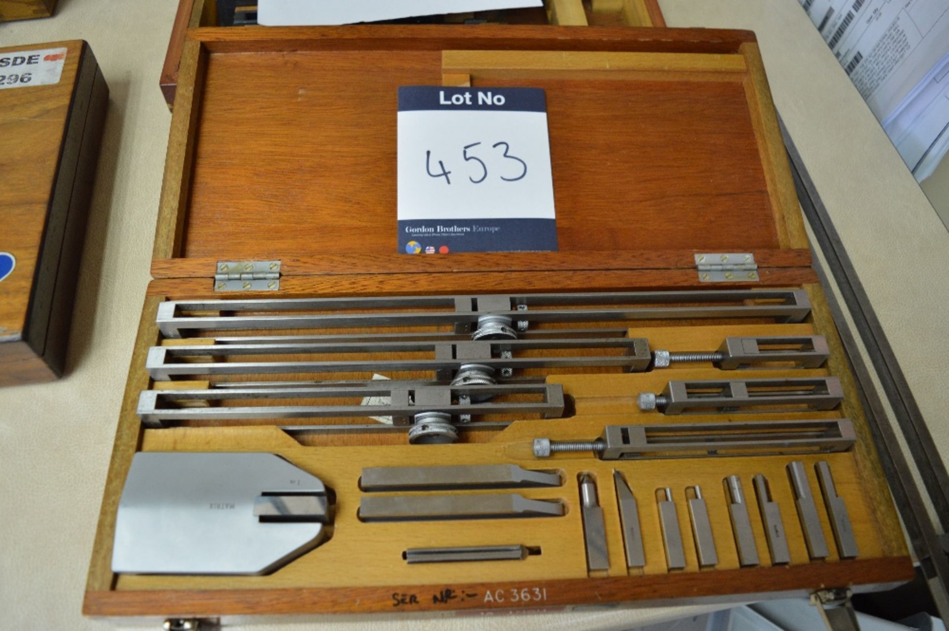 Matrix, Slip Gauge/Block Clamping Set, as lotted