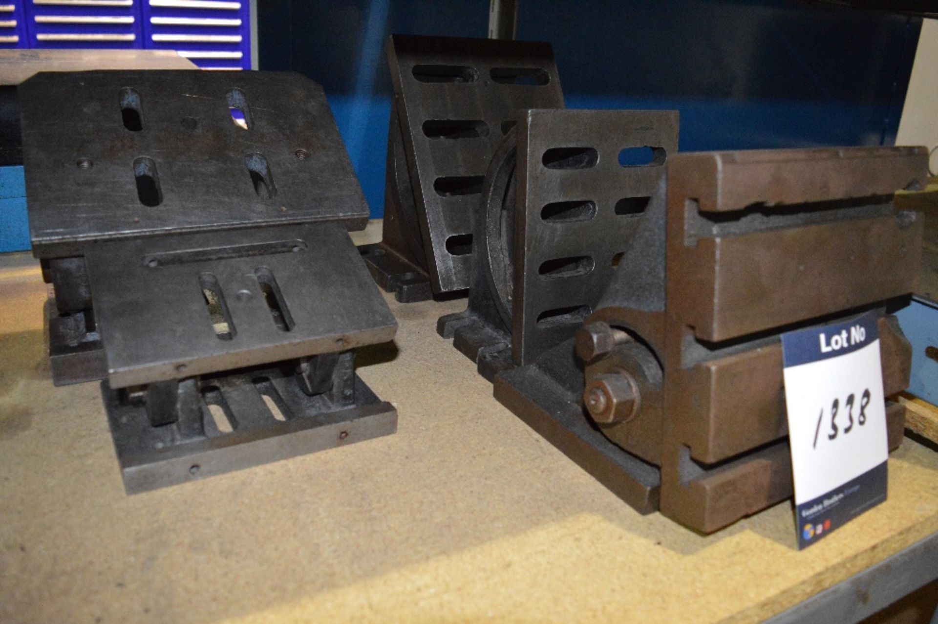 Five Adjustable Angle Plates, As Lotted