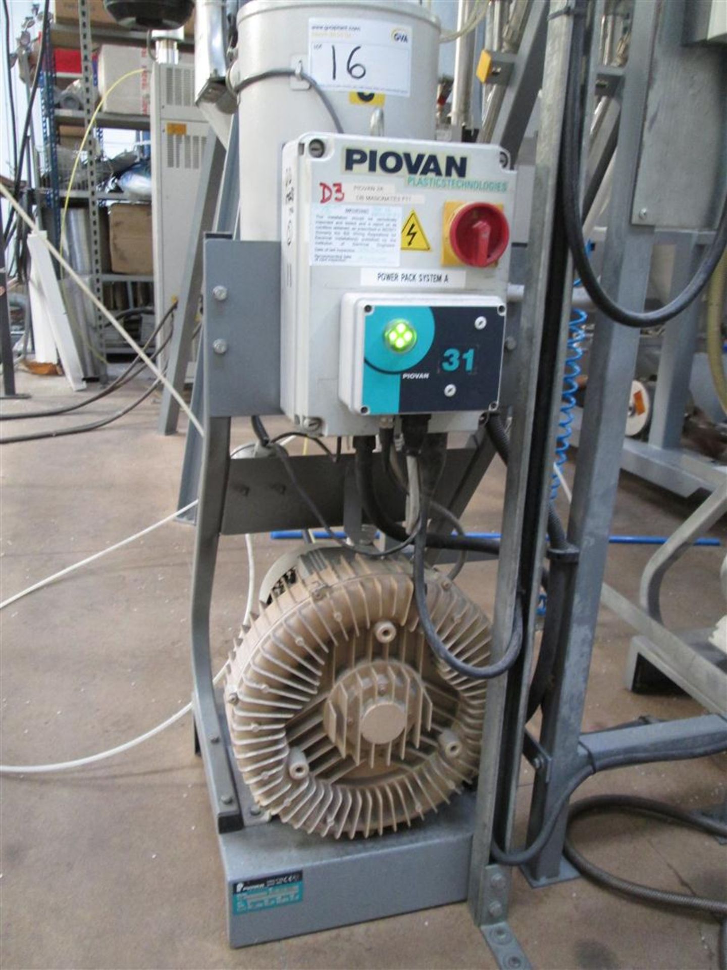 PIOVAN model F48 vacuum pump, serial number 7AL-363C-1334 (2001)

Note:

This lot is located at