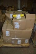 Appx 33 Boxes  x 20 rolls    Each roll contains 10  Yellow Refuse Sacks  c/w Draw String
Each