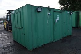 16 ft x 8 ft steel anti vandal site office
c/w keys
A205239