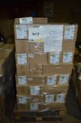 Appx 104 Boxes  x 10 rolls    Each roll contains 50  White Refuse Sacks  
Each sack measures
