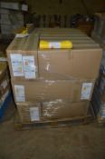 Appx 36 Boxes  x 20 rolls    Each roll contains 10  Yellow Refuse Sacks  
Each sack measures