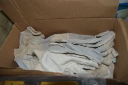 Box of cotton/suede work gloves
New & unused