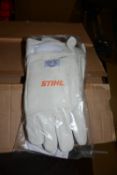 Pair of Stihl chainsaw safety gloves New & unused