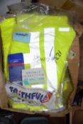 9 - Hi-Viz yellow jackets Size S New & unused