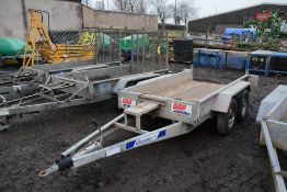 Indespension 8ft x 4ft tandem axle plant trailer
SN: 092757