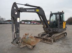 2011 Volvo EC 55 5.5 tonne rubber tracked mini excavator