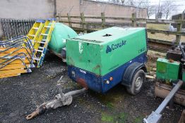 Compair C38 GS diesel driven air compressor/generator
Year: 2006
S/N: 1046481
Recorded hours: