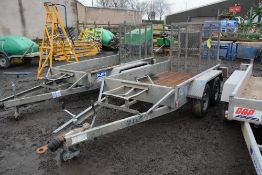 Indespension 8ft x 4ft tandem axle plant trailer
SN: 084738