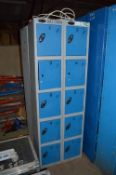10 compartment battery bank locker system BAT016H