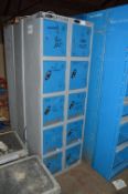 10 compartment battery bank locker system BAT018H