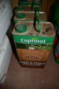 3 - 5 litre tins of Cuprinol shed & fence protector Colour Acorn Brown
New & unused