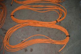 Pair of welding cable extension leads