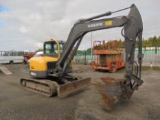 Volvo ECR 88 Plus 8 tonne rubber tracked midi excavator
Year: 2010
S/N: 
Recorded Hours: 4864