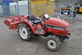 Mitsubishi MT185 diesel compact tractor
S/N:
Recorded hours: 728
c/w rotovator