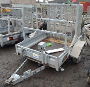 Indespension 5ft x 4ft single axle plant trailer S/N:10A111022