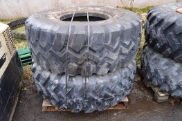 2 - 205/R 25 unused tyres (1 Goodyear & 1 Bridgestone)