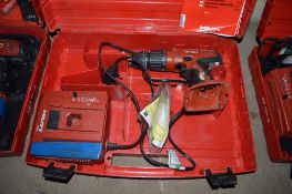 Hilti SF120-A cordless drill c/w charger & carry case **NO battery**