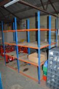 3 bays of boltless racking