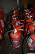 6 - powder fire extinguishers