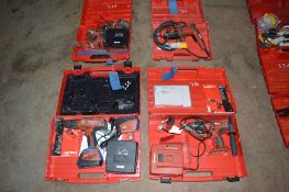 4 - Hilti drills for spares c/w carry cases