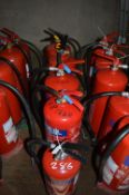 5 - powder fire extinguishers