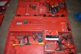 4 - Hilti drills for spares c/w carry cases