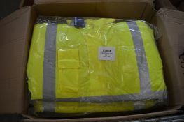 9 - Hi-Viz yellow winter jackets size S New & unused