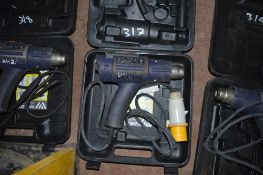 Weldy 110v heat gun c/w carry case