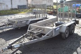 Indespension 8ft x 4ft twin axle plant trailer
S/N: 084101A
3013697