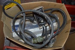 Box of various welding consumables