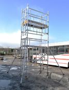 BoSS Ladderspan incorporating BoSS Cam-Lock Advance Guardrail 5.7m by 1.8m Mobile Aluminium Tower