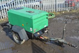 Ingersoll Rand 7/20  Diesel Driven Air Compressor
Year: 2007
S/N:121951
Recorded Hours: 1558