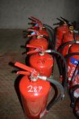 5 - powder fire extinguishers