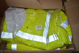 11 - Hi-Viz yellow winter jackets size 3XL New & unused