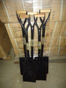 5 - Chunky Black Taper Mouth Shovels New & unused