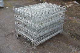 4 Collapsible Steel Stillages
Dimensions: 40"x47"x34"