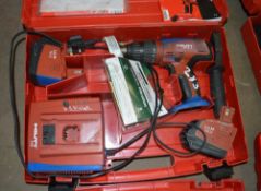Hilti SF151-A Cordless Drill c/w 2 batteries, charger & carry case