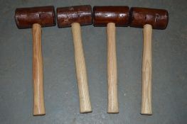 4 - Wooden Mallets New & unused