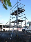 BoSS Ladderspan incorporating BoSS Cam-Lock Advance Guardrail 5.7m high, 2.5m long and 1.5m wide