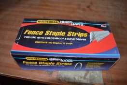 Goldenrod Fence Staple Strips approx 352 Staples New & unused