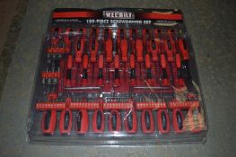 Wel-Bilt 100 Piece Screwdriver Set New & unused