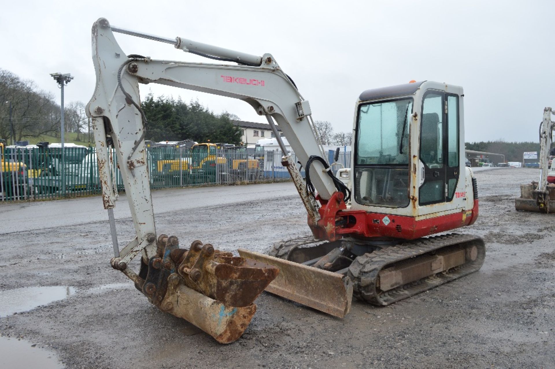 Takeuchi TB145 4.5 tonne rubber tracked midi excavator
Year: 2007
S/N: 14517066
Recorded Hours: