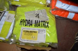 4 pairs of Hydra Matrix Hi-viz yellow flame retardand/waterproof trousers size S New & unused